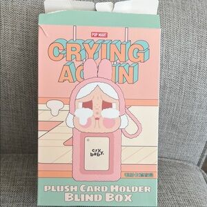 Pop Mart Crying Again Plush Card Holder Blind Box